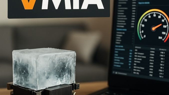 a laptop with a block of ice on it a laptop with a block of ice on it