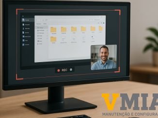 A Computer Screen With A Man On It