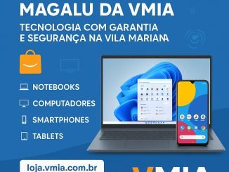 A Laptop And Phone On A Blue Background