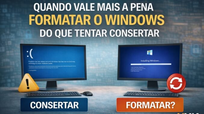 consertar ou formatar