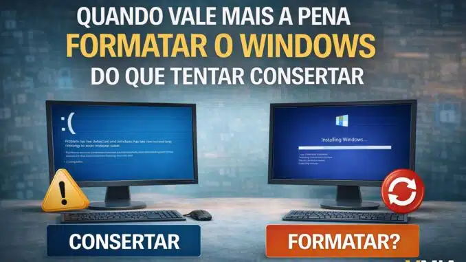 consertar ou formatar