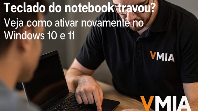 Teclado do notebook travou