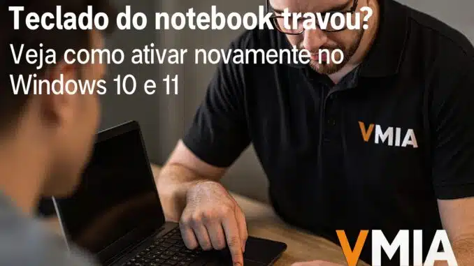 Teclado do notebook travou