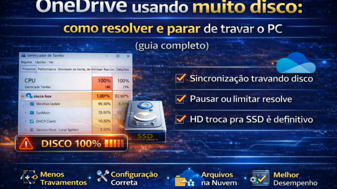 one drive usando muito o disco