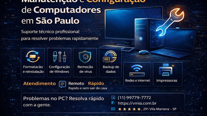 Manutenção e Configuração de Computadores em São Paulo