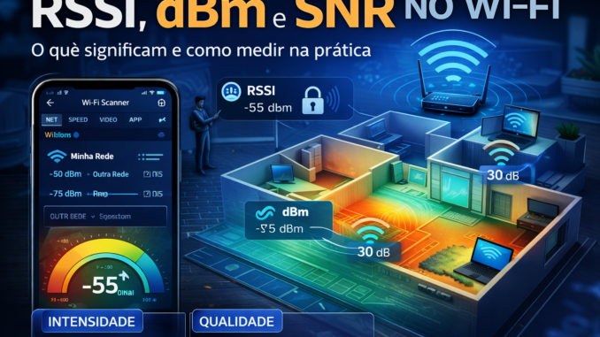 RSSI, dBm e SNR no Wi-Fi
