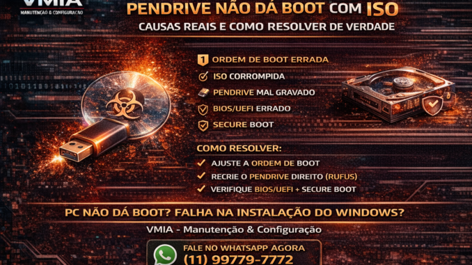 pendrive nao da boot