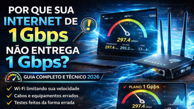 internet 1gbps não entrega
