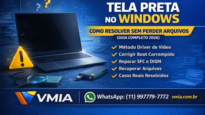 tela preta no windows