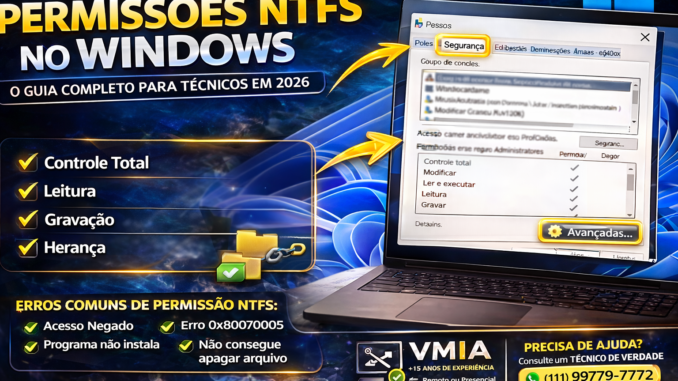 O que são permissões NTFS no Windows