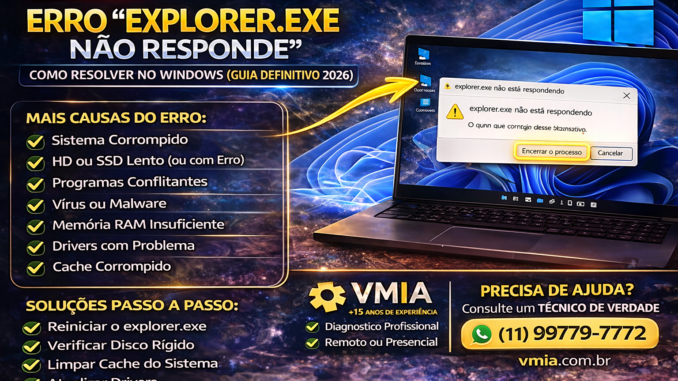 explorer.exe não responde