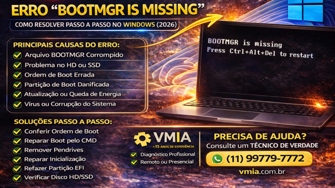 BOOTMGR is missing