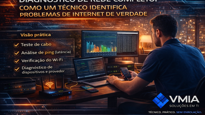 Diagnóstico de rede completo