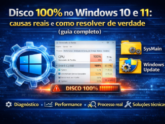 Disco 100% No Windows 10 E 11, Causas Reais E Como Resolver