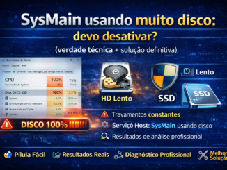 Sysmain Usando Muito Disco
