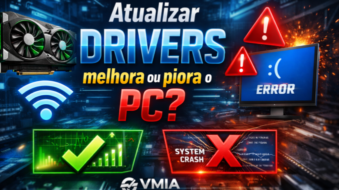 Atualizar drivers melhora ou piora o desempenho do computador explicação técnica VMIA