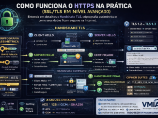 Diagrama Técnico Do Funcionamento Do Https Com Handshake Tls, Criptografia E Troca De Chaves Explicado Em Nível Avançado
