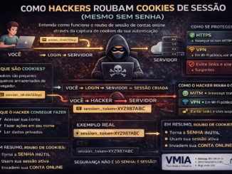 Diagrama Explicando Como Funciona O Roubo De Cookies De Sessão E O Ataque De Session Hijacking