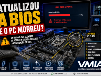 Técnico Da Vmia Recuperando Placa-Mãe Após Falha De Energia Durante Atualização Da Bios Uefi