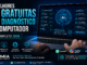 Imagem Ilustrando Diagnóstico De Computador Com Inteligência Artificial, Mostrando Análise De Sistema Com Cpu, Memória, Disco E Recomendações Automáticas Usando Ia Como Chatgpt, Copilot E Gemini.