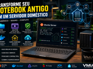 Notebook Antigo Transformado Em Servidor Doméstico Usando Ubuntu Server Docker Jellyfin Nas Pi-Hole E Automação Residencial