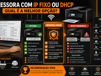 Comparação Entre Impressora Configurada Com Ip Fixo E Dhcp Mostrando Vantagens E Desvantagens De Cada Configuração.