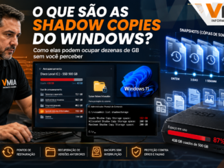 Técnico Da Vmia Analisando Shadow Copies Do Windows, Snapshots Vss E Consumo De Espaço Na Pasta System Volume Information De Um Ssd.