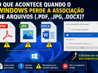 Windows Perdeu A Associação De Arquivos Pdf, Jpg E Docx Mostrando Erro Ao Abrir Documentos, Imagens E Arquivos Do Microsoft Word.