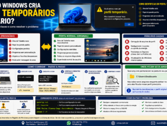 Infográfico Mostrando Por Que O Windows Cria Perfis Temporários De Usuário, Apresentando Causas, Sintomas, Recuperação De Arquivos E Métodos Para Corrigir O Problema Sem Formatação.
