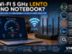 Notebook Conectado Ao Wi-Fi De 5 Ghz Apresentando Velocidade Baixa Durante Um Teste De Internet, Ilustrando Fatores Como Placa Wi-Fi, Largura De Canal, Interferências E Limitações Do Roteador.