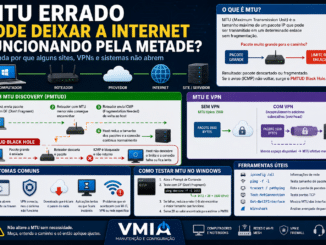 Infográfico Sobre Mtu Errado, Pmtud Black Hole E Vpn Causando Falhas De Internet No Windows.