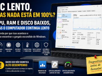Pc Lento Mesmo Com Cpu, Ram E Disco Apresentando Baixo Uso No Windows