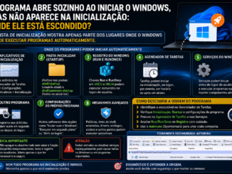 Programa Abre Sozinho Ao Iniciar O Windows E Não Aparece Na Inicialização, Com Possíveis Origens No Registro, Startup, Tarefas, Serviços E Autoruns.