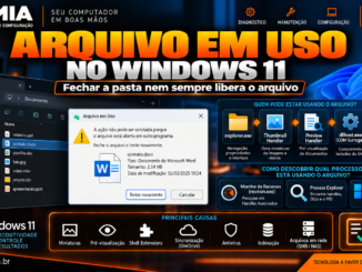 Arquivo Em Uso No Windows 11 Mostrando Explorer.exe, Dllhost.exe, Thumbnail Handler, Preview Handler E Ferramentas Para Descobrir Qual Processo Está Usando O Arquivo