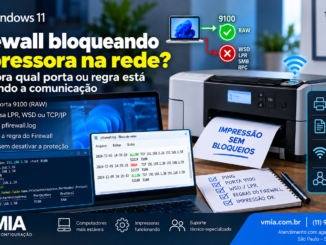 Firewall Do Windows 11 Bloqueando Impressora De Rede Com Diagnóstico Da Porta Tcp 9100, Raw, Wsd E Pfirewall.log.