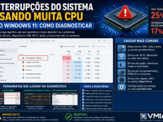 Interrupções Do Sistema Usando Muita Cpu No Windows 11 Com Gerenciador De Tarefas E Ferramentas Para Diagnosticar Drivers E Hardware