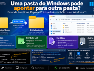 Junction No Windows 11 Apontando Uma Pasta Para Outro Local, Com Comparação Entre Reparse Point, Symbolic Link, Hard Link E Atalho