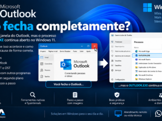 Outlook Não Fecha Completamente E Processo Outlook.exe Continua Aberto No Gerenciador De Tarefas Do Windows 11