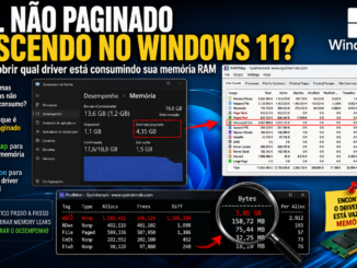 Pool Não Paginado Crescendo No Windows 11 Com Rammap E Poolmon Identificando Driver Que Consome Memória Ram