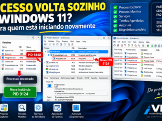 Processo Volta Sozinho No Windows 11 Com Novo Pid E Processo Responsável Identificado No Process Explorer E Process Monitor