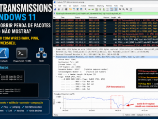 Tcp Retransmissions No Windows 11 Analisadas No Wireshark Para Identificar Perda De Pacotes Que O Ping Não Mostra