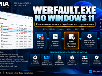 Werfault.exe No Windows 11 Mostrando O Windows Error Reporting, Falhas De Aplicativos, Application Error, Faulting Module E Ferramentas De Diagnóstico