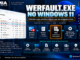 Werfault.exe No Windows 11 Mostrando O Windows Error Reporting, Falhas De Aplicativos, Application Error, Faulting Module E Ferramentas De Diagnóstico