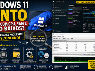 Windows 11 Lento Mesmo Com Cpu, Ram E Disco Baixos Mostrando Gargalos Ocultos Como Latência Do Ssd, Núcleo Saturado, Drivers E Processos Esperando I/O