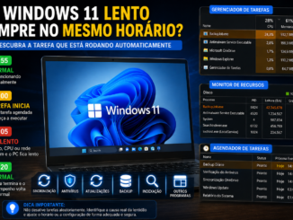 Windows 11 Lento Sempre No Mesmo Horário Mostrando Tarefa Agendada, Gerenciador De Tarefas E Monitor De Recursos Para Diagnóstico