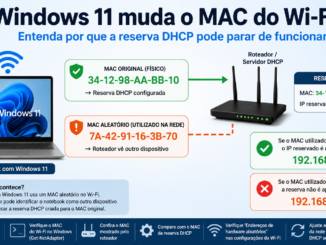 Windows 11 Usando Mac Aleatório No Wi-Fi E Impedindo A Aplicação De Uma Reserva Dhcp