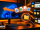 Monitor Com Windows 11 Exibindo Área De Trabalho Vazia E Documentos Sendo Localizados Em Pastas Do Onedrive E Do Sistema.