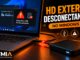 Hd Externo Desconecta Sozinho No Windows 11, Com Notebook Exibindo Alerta De Dispositivo Usb Desconectado E Falha Na Conexão.