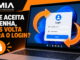 Notebook Com Windows 11 Exibindo Uma Tela De Login E Setas Laranjas Circulares Que Representam Um Loop De Autenticação.